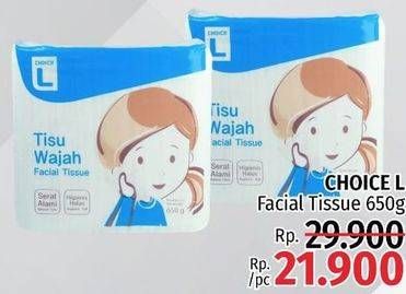 Promo Harga CHOICE L Facial Tissue 650 gr - LotteMart