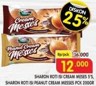 Promo Harga Sharon Roti Isi Cream Messes/Peanut Cream Messes  - Superindo