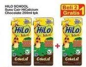 Promo Harga Hilo Susu UHT School Chocolate 200 ml - Indomaret