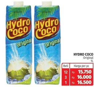 Promo Harga HYDRO COCO Minuman Kelapa Original 1000 ml - Lotte Grosir