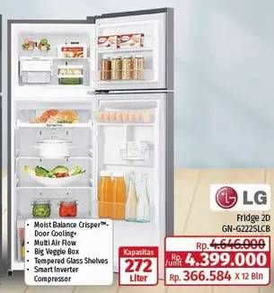 Promo Harga LG GN-G222SLCB  - Lotte Grosir