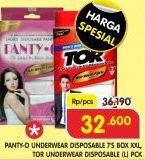 Promo Harga Panty-O Underwear Disposable/ Tor Underwear Disposable  - Superindo