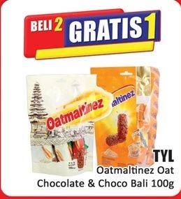 Promo Harga TYL Oatmaltinez Chocolate, Choco Bali 100 gr - Hari Hari
