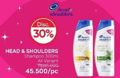 Promo Harga HEAD & SHOULDERS Shampoo All Variants 300 ml - Guardian