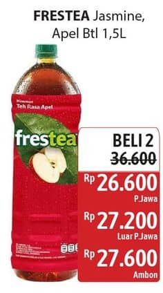 Promo Harga Frestea Minuman Teh Jasmine, Apple 1500 ml - Alfamidi