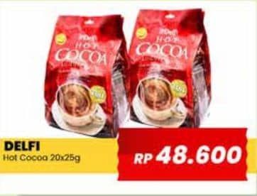 Promo Harga Delfi Hot Cocoa Indulgence per 20 sachet 25 gr - Yogya