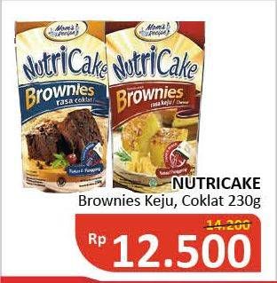 Promo Harga Nutricake Instant Cake Brownies Keju, Cokelat 230 gr - Alfamidi