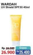 Promo Harga WARDAH UV Shield  Essential Sunscreen Gel SPF 30 PA+++ 40 ml - Alfamart