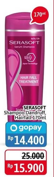 Promo Harga SERASOFT Shampoo Anti Dandruff, Hairfall Treatment 170 ml - Alfamidi