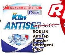 Promo Harga So Klin Antisep Detergent 1400 gr - Alfamidi