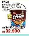 Promo Harga Roma Kelapa Cream Fun Pack 297 gr - Indomaret