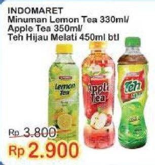 Promo Harga INDOMARET Minuman Teh Lemon, Apel, Hijau Melati 330 ml - Indomaret