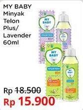 Promo Harga My Baby Minyak Telon Plus Lavender 60 ml - Indomaret