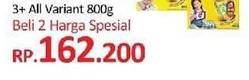 Promo Harga DANCOW Advanced Excelnutri 3 All Variants per 2 box 800 gr - Yogya