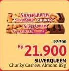Promo Harga Silver Queen Chunky Bar Cashew, Almonds 95 gr - Alfamidi