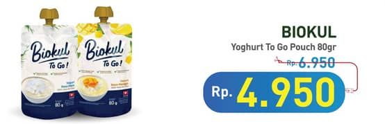 Biokul Yogurt To Go! 80 gr Diskon 28%, Harga Promo Rp4.950, Harga Normal Rp6.950