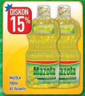 Promo Harga MAZOLA Oil All Variants 900 ml - Hypermart