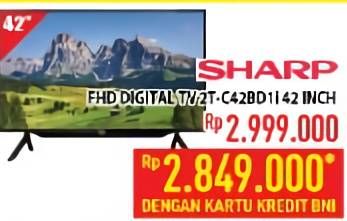 Promo Harga SHARP 2T-C42BD1i | LED TV 42"  - Hypermart