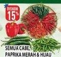 Promo Harga Semua Cabe / Paprika Merah / HIjau  - Hypermart