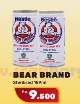 Promo Harga Bear Brand Susu Steril 189 ml - Yogya