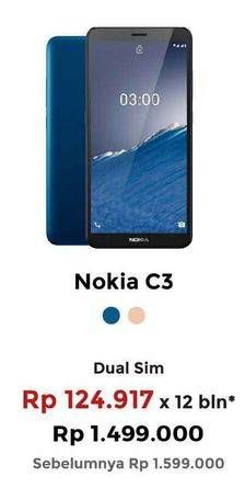Promo Harga NOKIA C3 Smartphone  - Erafone