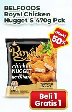 Promo Harga Belfoods Royal Nugget Chicken Nugget S 500 gr - Indomaret