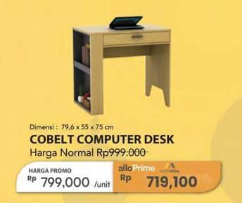 Promo Harga Cobelt Computer Desk  - Carrefour