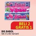 Promo Harga Big Babol Candy Gum All Variants per 5 pcs 20 gr - Alfamidi