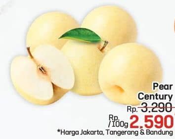 Promo Harga Pear Century per 100 gr - LotteMart