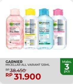 Promo Harga Garnier Micellar Water All Variants 125 ml - Yogya