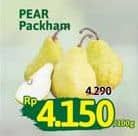 Pear Packham per 100 gr Diskon 3%, Harga Promo Rp4.150, Harga Normal Rp4.290