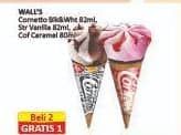 Promo Harga Walls Cornetto Black White, Strawberry Vanilla, Coffee Caramel 80 ml - Alfamart