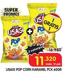 Promo Harga Usagi Pop Corn Karamel 60 gr - Superindo