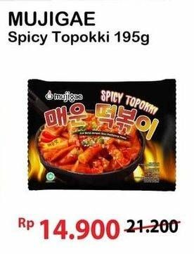 Promo Harga Mujigae Spicy Topokki 195 gr - Alfamart