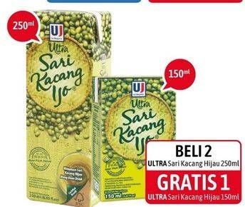 Promo Harga ULTRA Sari Kacang Ijo 250 ml - Alfamidi