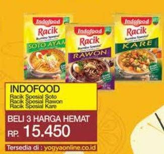 Promo Harga Indofood Bumbu Racik Special Soto Ayam, Special Rawon, Special Kare 45 gr - Yogya