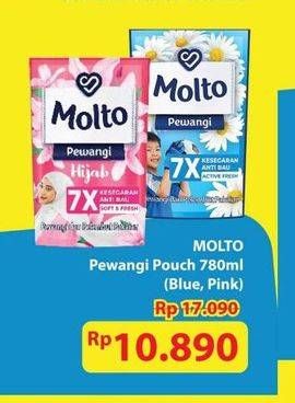 Promo Harga Molto Pewangi Active Fresh, Hijab Soft Fresh 780 ml - Hypermart