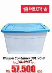 Promo Harga LION STAR Wagon Container VC-9 30000 ml - Hari Hari