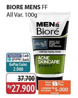 Promo Harga Biore Mens Facial Foam All Variants 100 gr - Alfamidi
