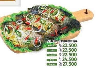 Promo Harga Ikan Gurame Bumbu Kuning  - LotteMart