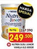Promo Harga NESTLE Nutren Junior Vanilla 800 gr - Superindo