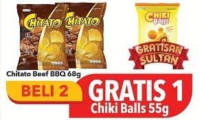Promo Harga CHITATO Snack Potato Chips Beef Barbeque 68 gr - Carrefour