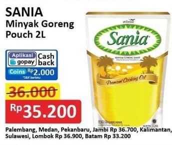 Promo Harga Sania Minyak Goreng 2000 ml - Alfamart