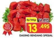 Promo Harga Daging Rendang Sapi Spesial per 100 gr - Superindo