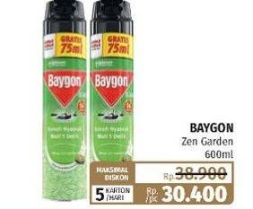 Promo Harga BAYGON Insektisida Spray Zen Garden 675 ml - Lotte Grosir