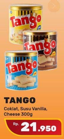 Promo Harga TANGO Wafer Chocolate, Vanilla Milk, Cheese 300 gr - Yogya