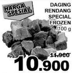 Promo Harga Daging Rendang Sapi Frozen per 100 gr - Giant