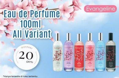 Promo Harga EVANGELINE Eau De Parfume All Variants 100 ml - Carrefour