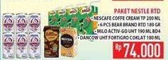 Promo Harga Nescafe Coffee Cream + 6 Bear Brans + Milo Activ Go UHT + Dancow UHT Fortigro  - Hypermart