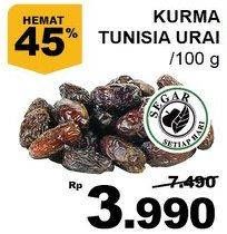 Promo Harga Kurma Tunisia Urai per 100 gr - Giant